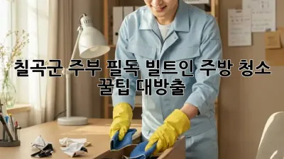 🏡 칠곡군 주부 필독! 빌트인 주방 청소 꿀팁 대방출 ✨